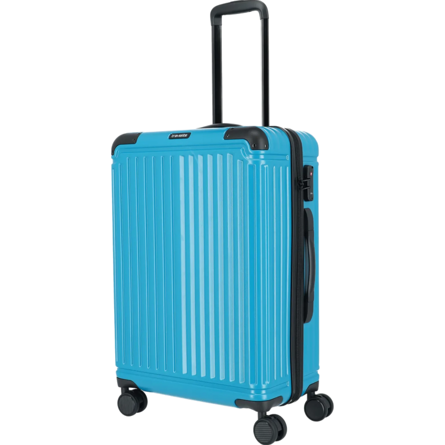 Travelite Cruise  4-Rollen-Trolley M 67 cm -Türkis KOFFER-PLUS.COM