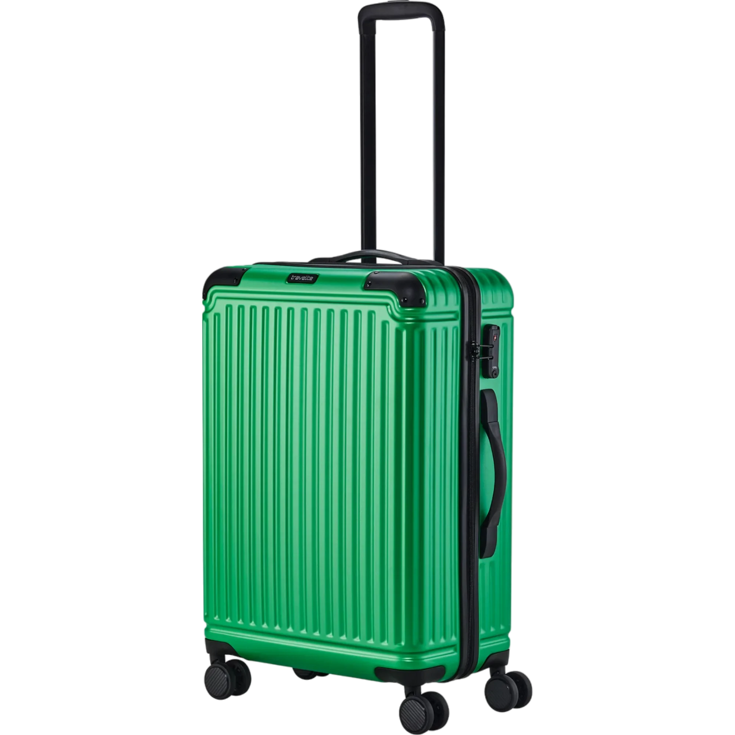 Travelite Cruise  4-Rollen-Trolley M 67 cm -Grün KOFFER-PLUS.COM