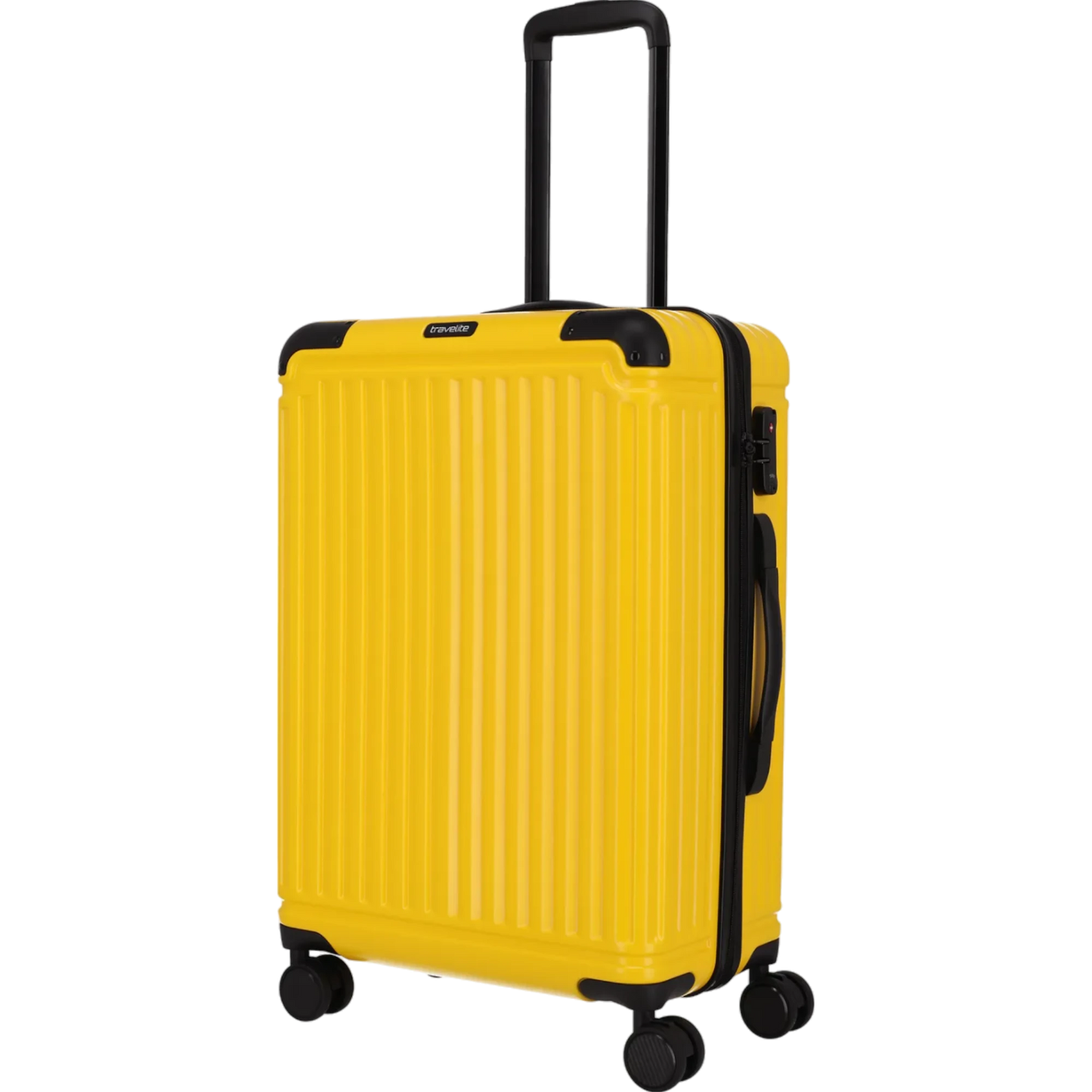 Travelite Cruise  4-Rollen-Trolley M 67 cm -Gelb KOFFER-PLUS.COM