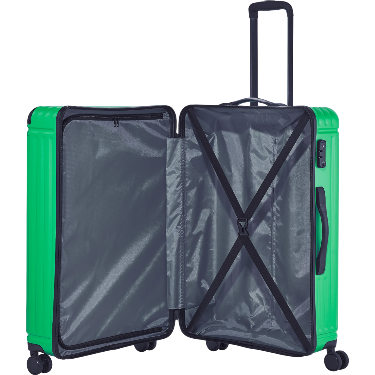 Travelite Cruise  4-Rollen-Trolley L 77 cm -Grün KOFFER-PLUS.COM