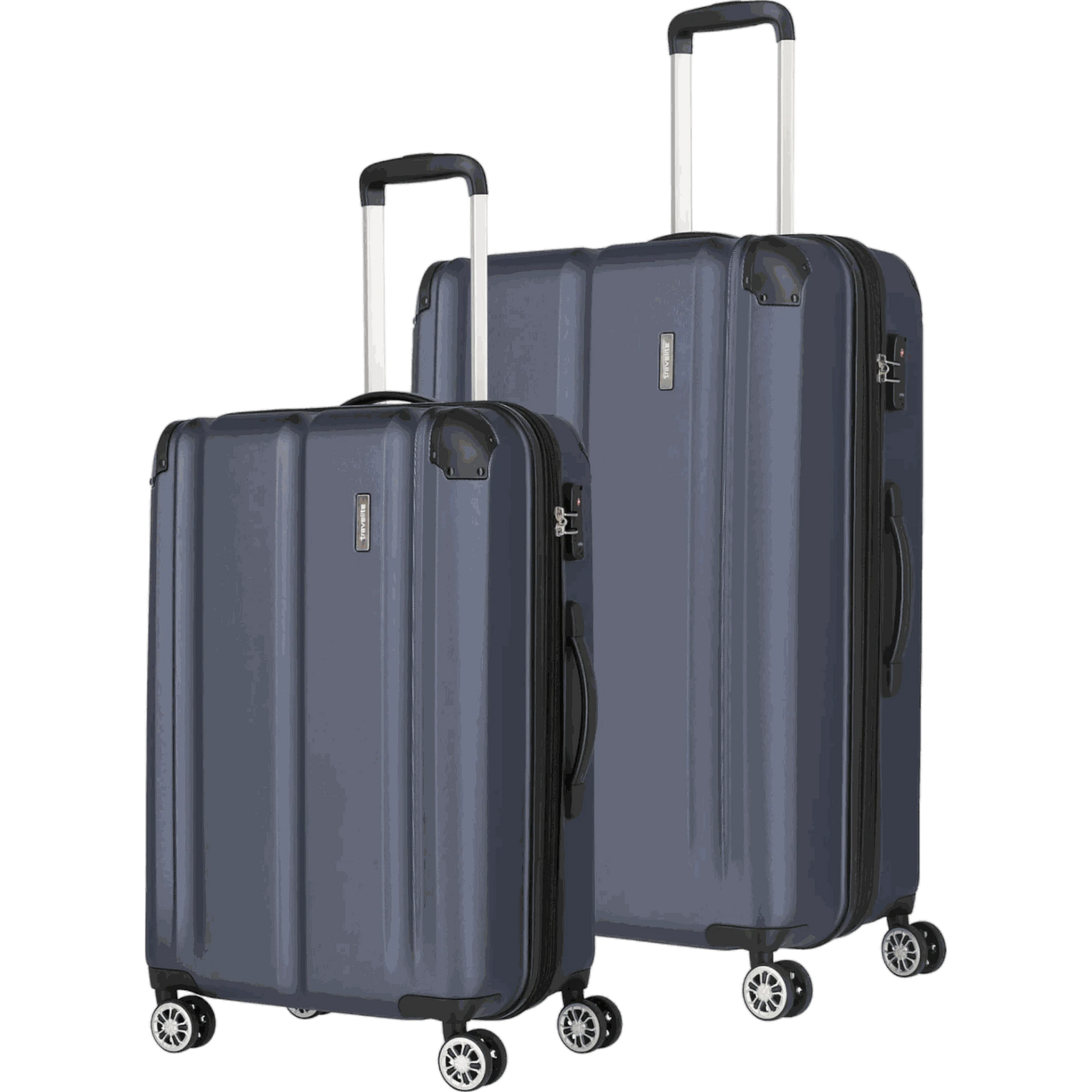 Travelite City  4-Rollen Kofferset 2tlg. L/M -Marine KOFFER-PLUS.COM