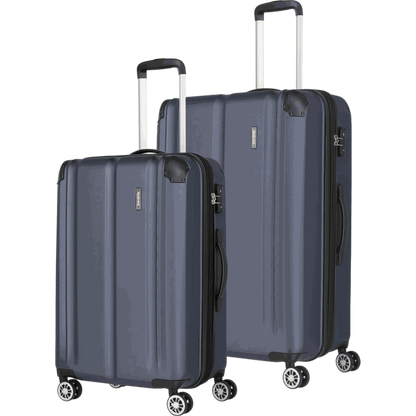 Travelite City  4-Rollen Kofferset 2tlg. L/M -Marine KOFFER-PLUS.COM