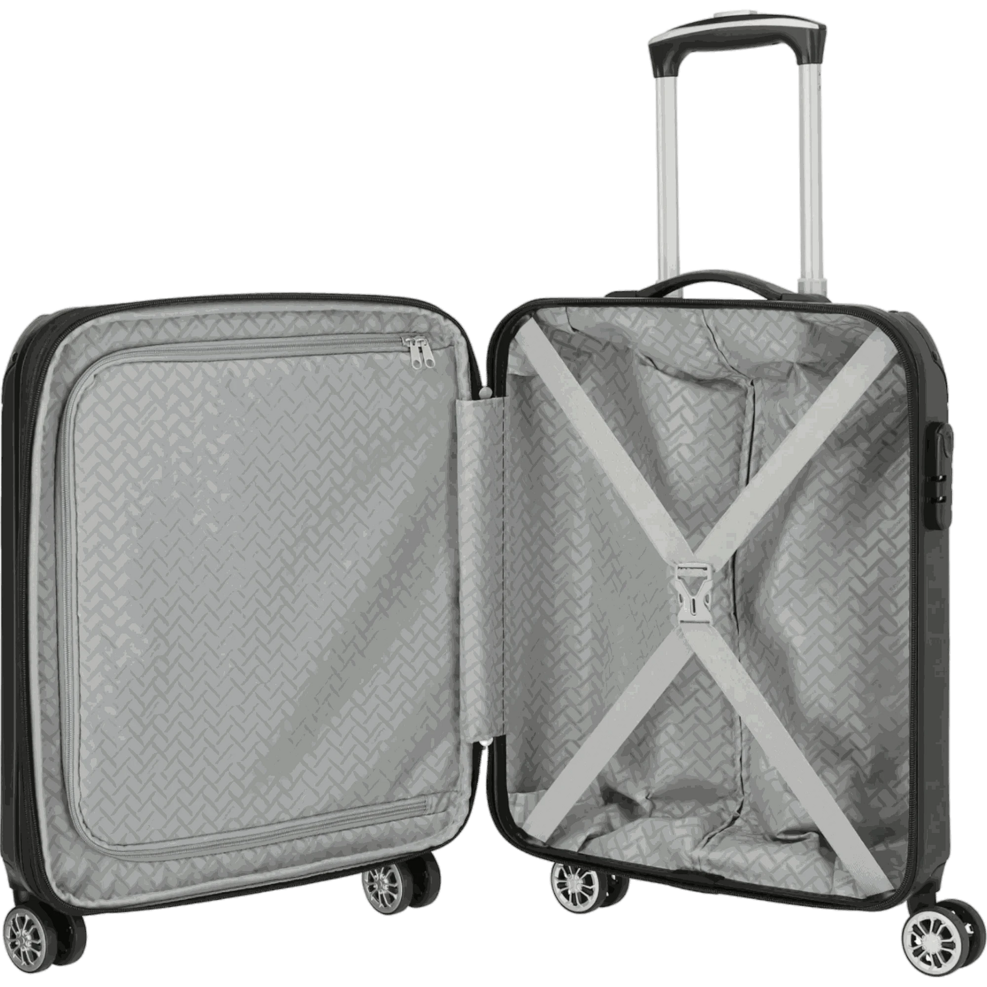 Travelite City  4-Rollen Handgepäck Trolley S erweiterbar 55 cm -Anthr KOFFER-PLUS.COM