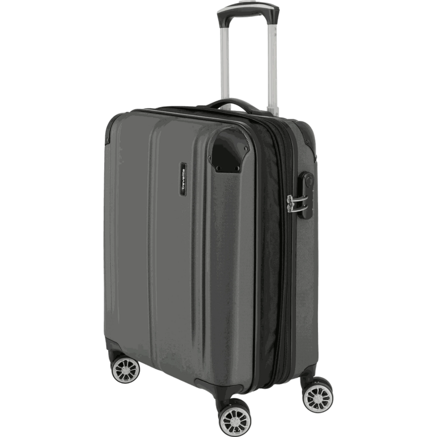 Travelite City  4-Rollen Handgepäck Trolley S erweiterbar 55 cm -Anthr KOFFER-PLUS.COM