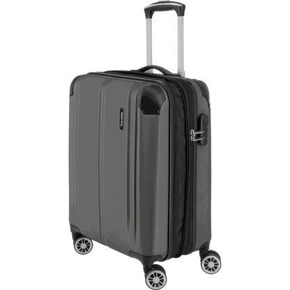 Travelite City  4-Rollen Handgepäck Trolley S erweiterbar 55 cm -Anthr KOFFER-PLUS.COM