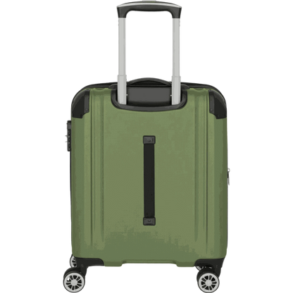 Travelite City  4-Rollen Handgepäck Trolley S erweiterbar 55 cm -Grün KOFFER-PLUS.COM