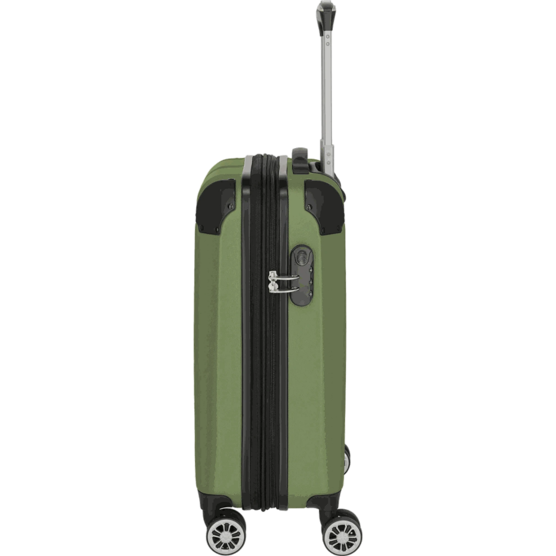 Travelite City  4-Rollen Handgepäck Trolley S erweiterbar 55 cm -Grün KOFFER-PLUS.COM