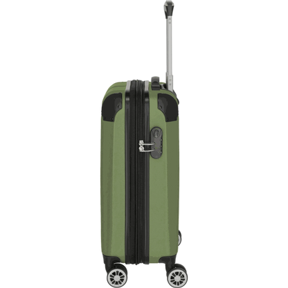 Travelite City  4-Rollen Handgepäck Trolley S erweiterbar 55 cm -Grün KOFFER-PLUS.COM