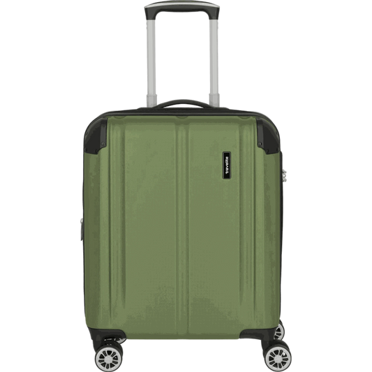 Travelite City  4-Rollen Handgepäck Trolley S erweiterbar 55 cm -Grün KOFFER-PLUS.COM