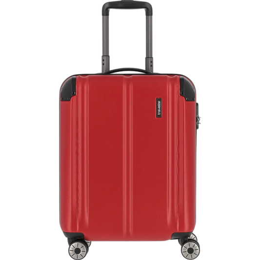 Travelite City  4-Rollen Kabinentrolley S 55 cm -Rot KOFFER-PLUS.COM