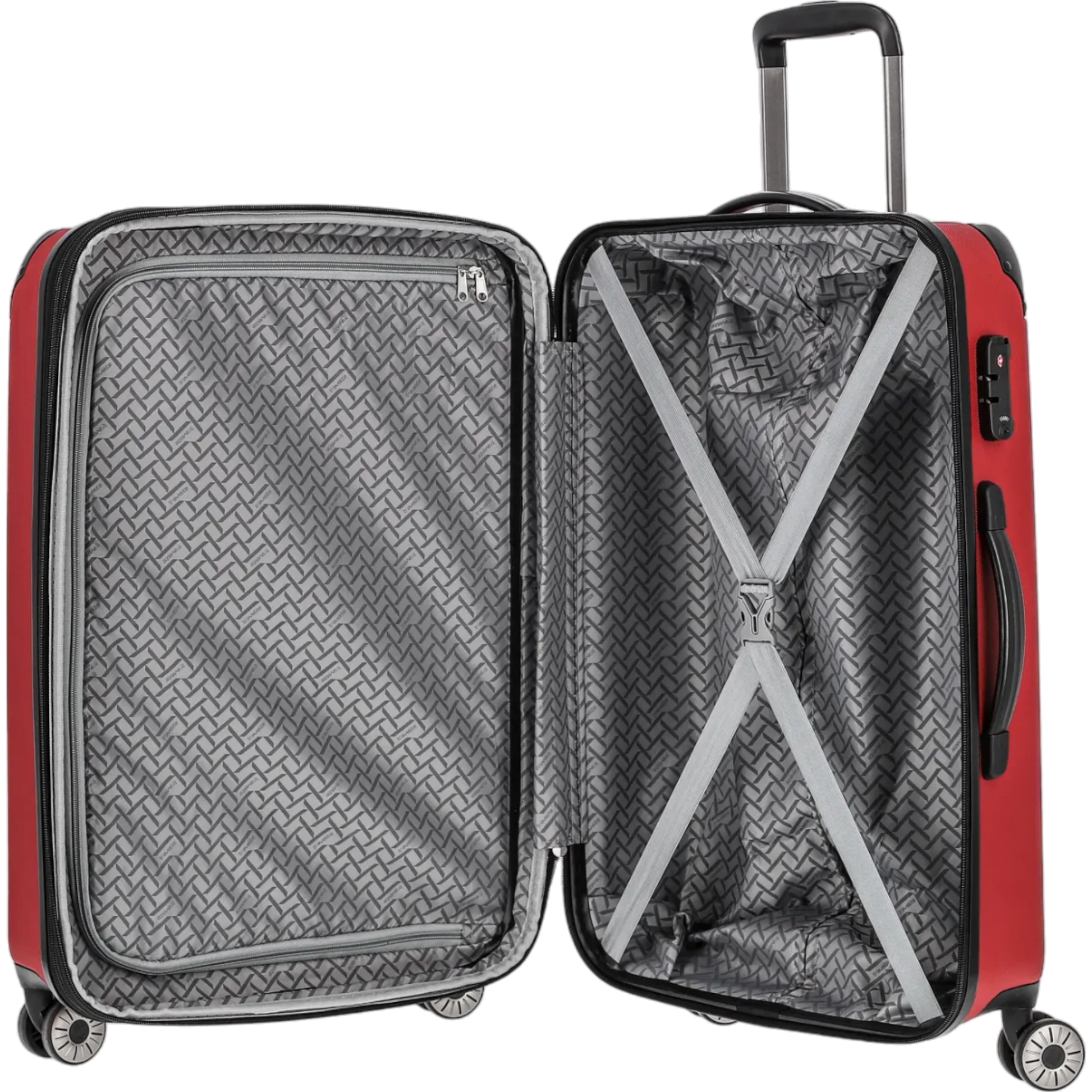 Travelite City  4-Rollen Trolley M 68 cm -Rot KOFFER-PLUS.COM