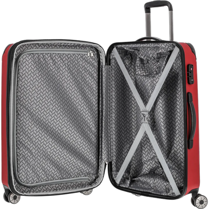 Travelite City  4-Rollen Trolley M 68 cm -Rot KOFFER-PLUS.COM