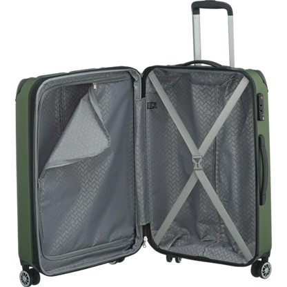 Travelite City  4-Rollen Trolley M 68 cm -Grün KOFFER-PLUS.COM