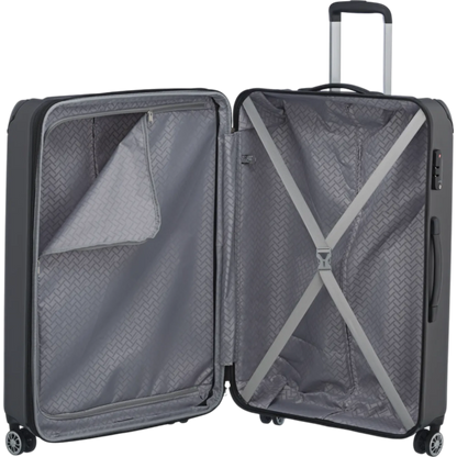 Travelite City  4-Rollen Trolley L 77 cm -Anthrazit KOFFER-PLUS.COM