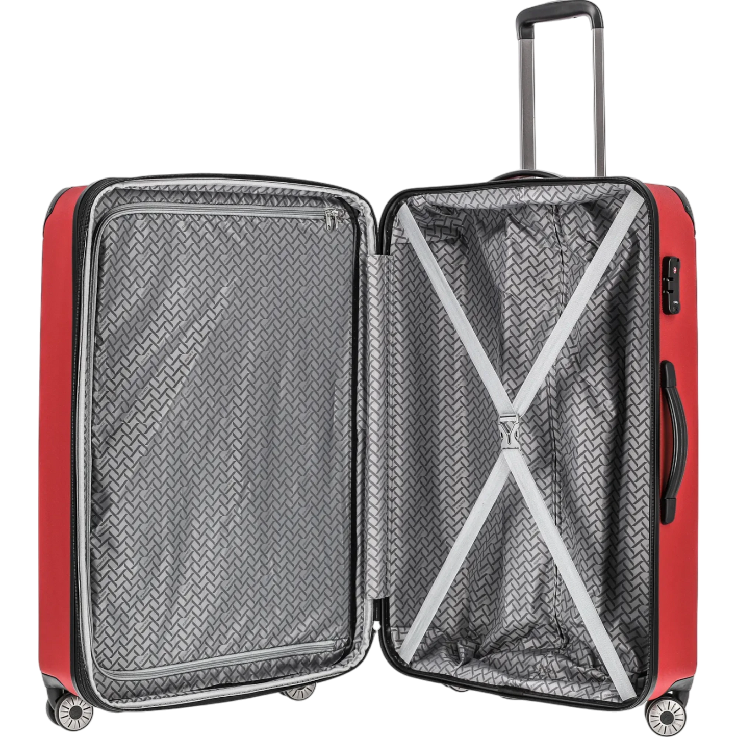 Travelite City  4-Rollen Trolley L 77 cm -Rot KOFFER-PLUS.COM