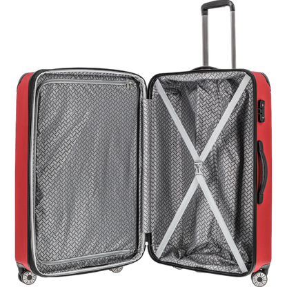 Travelite City  4-Rollen Trolley L 77 cm -Rot KOFFER-PLUS.COM