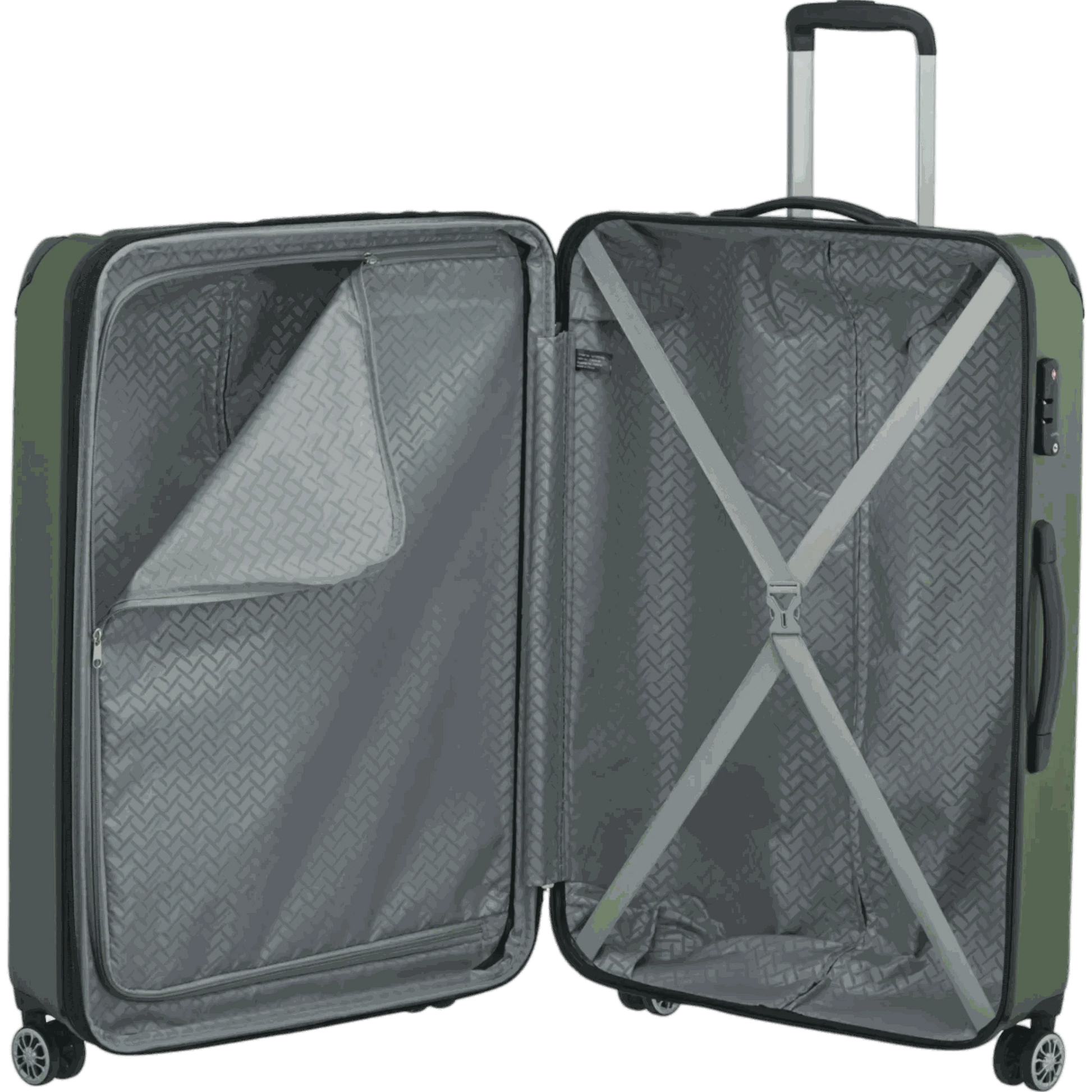 Travelite City  4-Rollen Trolley L 77 cm -Grün KOFFER-PLUS.COM