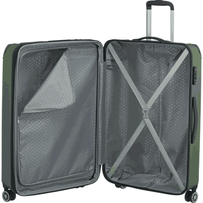 Travelite City  4-Rollen Trolley L 77 cm -Grün KOFFER-PLUS.COM