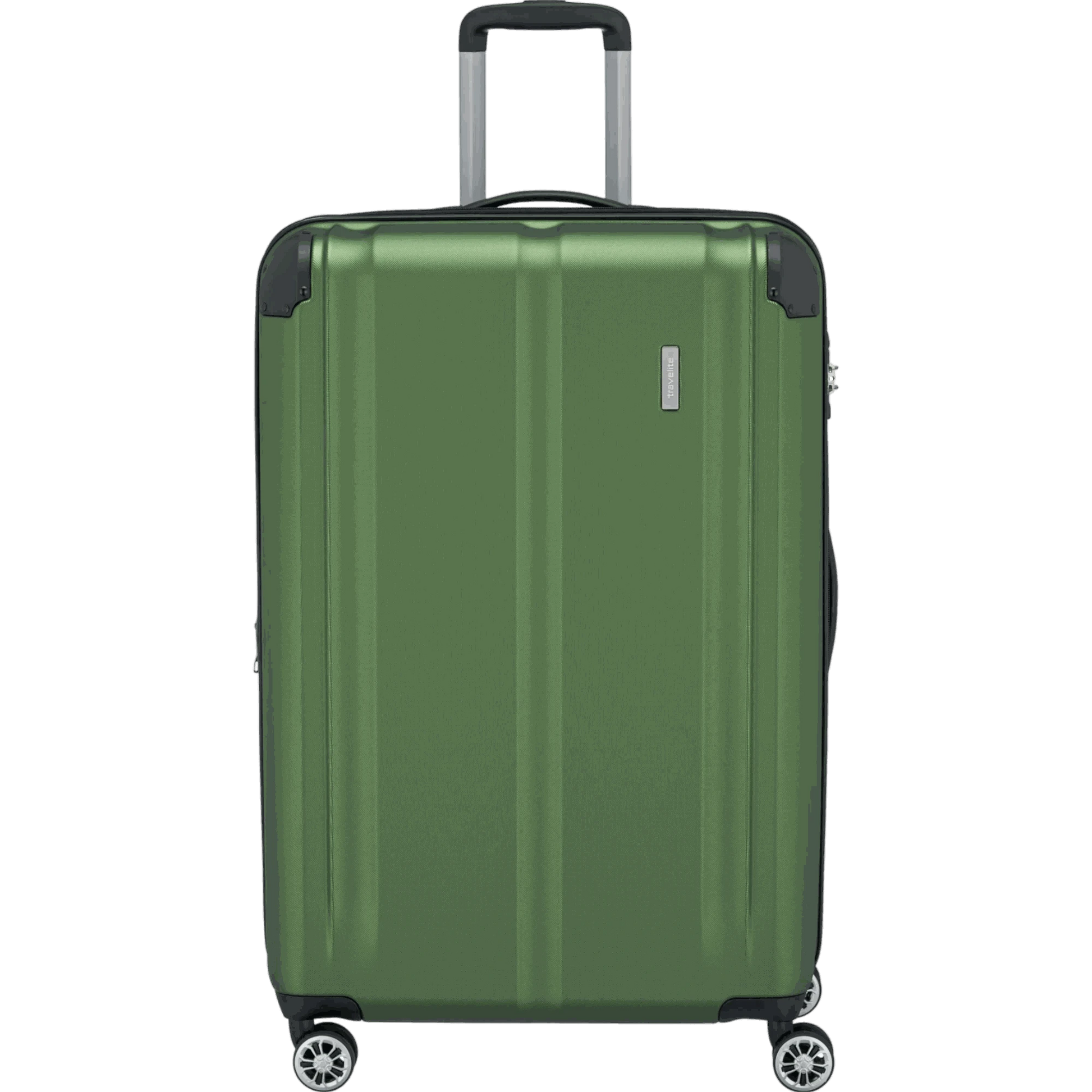 Travelite City  4-Rollen Trolley L 77 cm -Grün KOFFER-PLUS.COM