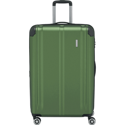 Travelite City  4-Rollen Trolley L 77 cm -Grün KOFFER-PLUS.COM