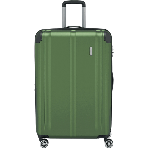 Travelite City  4-Rollen Trolley L 77 cm -Grün