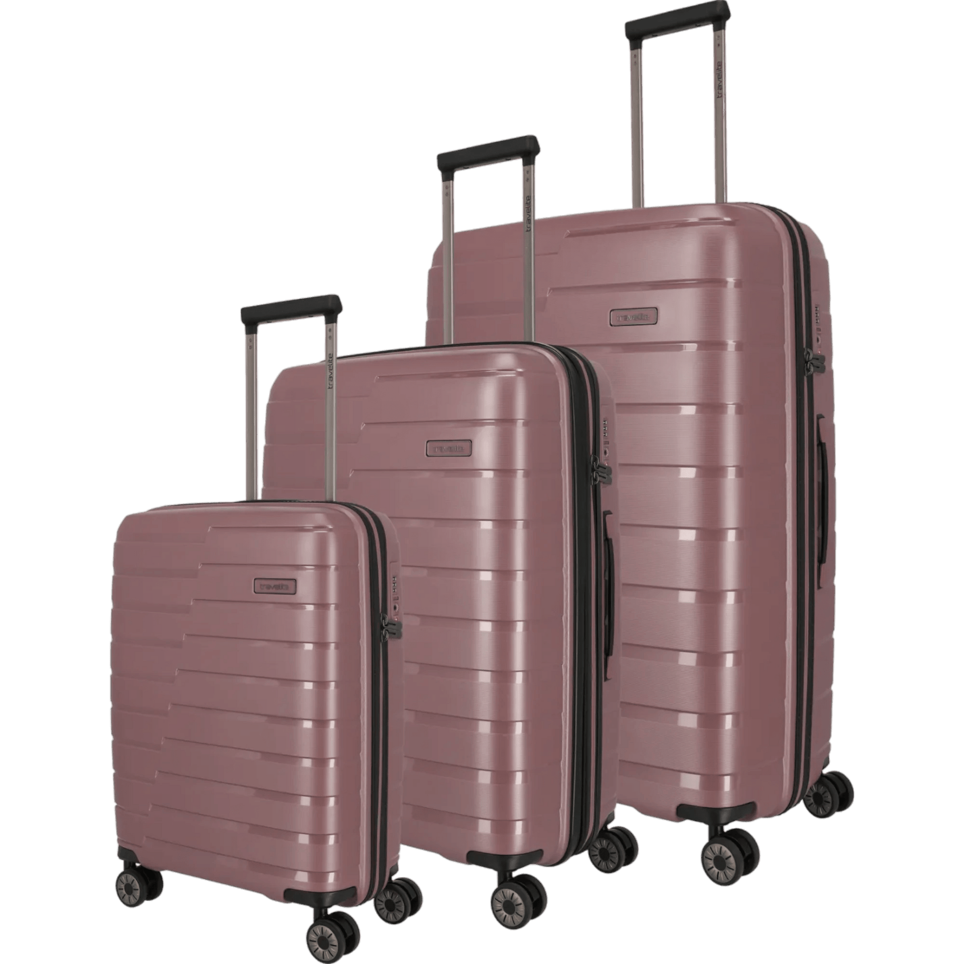 Travelite Air Base 4-Rollen Kofferset 3tlg. L/M/S -Flieder KOFFER-PLUS.COM