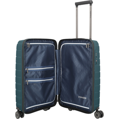 Travelite Air Base 4-Rollen-Kabinentrolley S Slim 55 cm -Eisblau KOFFER-PLUS.COM