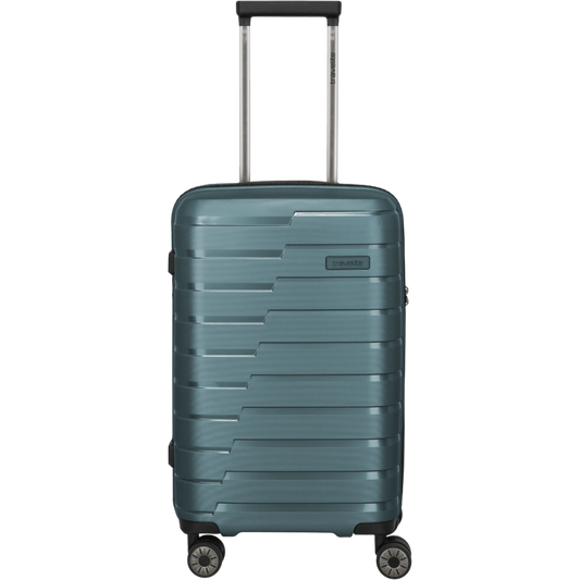 Travelite Air Base 4-Rollen-Kabinentrolley S Slim 55 cm -Eisblau KOFFER-PLUS.COM