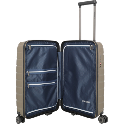 Travelite Air Base 4-Rollen-Kabinentrolley S Slim 55 cm -Champagner KOFFER-PLUS.COM