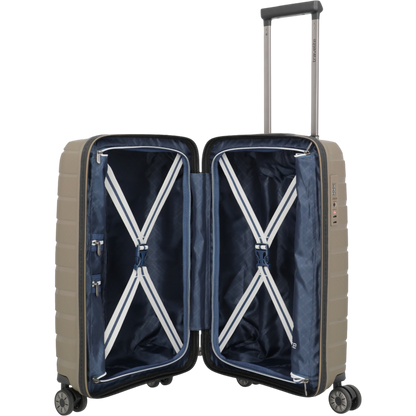 Travelite Air Base 4-Rollen-Kabinentrolley S Slim 55 cm -Champagner KOFFER-PLUS.COM