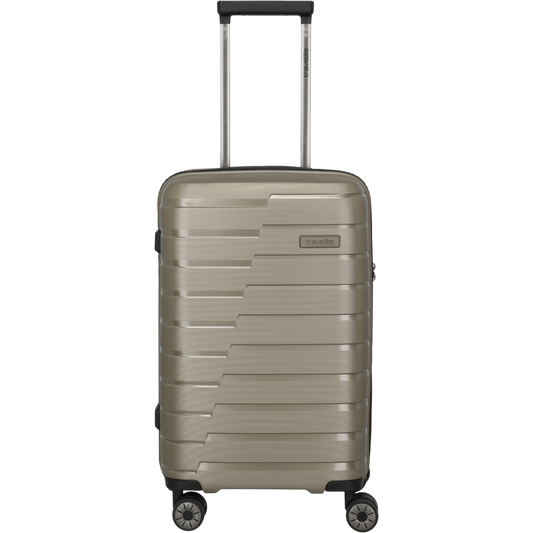 Travelite Air Base 4-Rollen-Kabinentrolley S Slim 55 cm -Champagner KOFFER-PLUS.COM