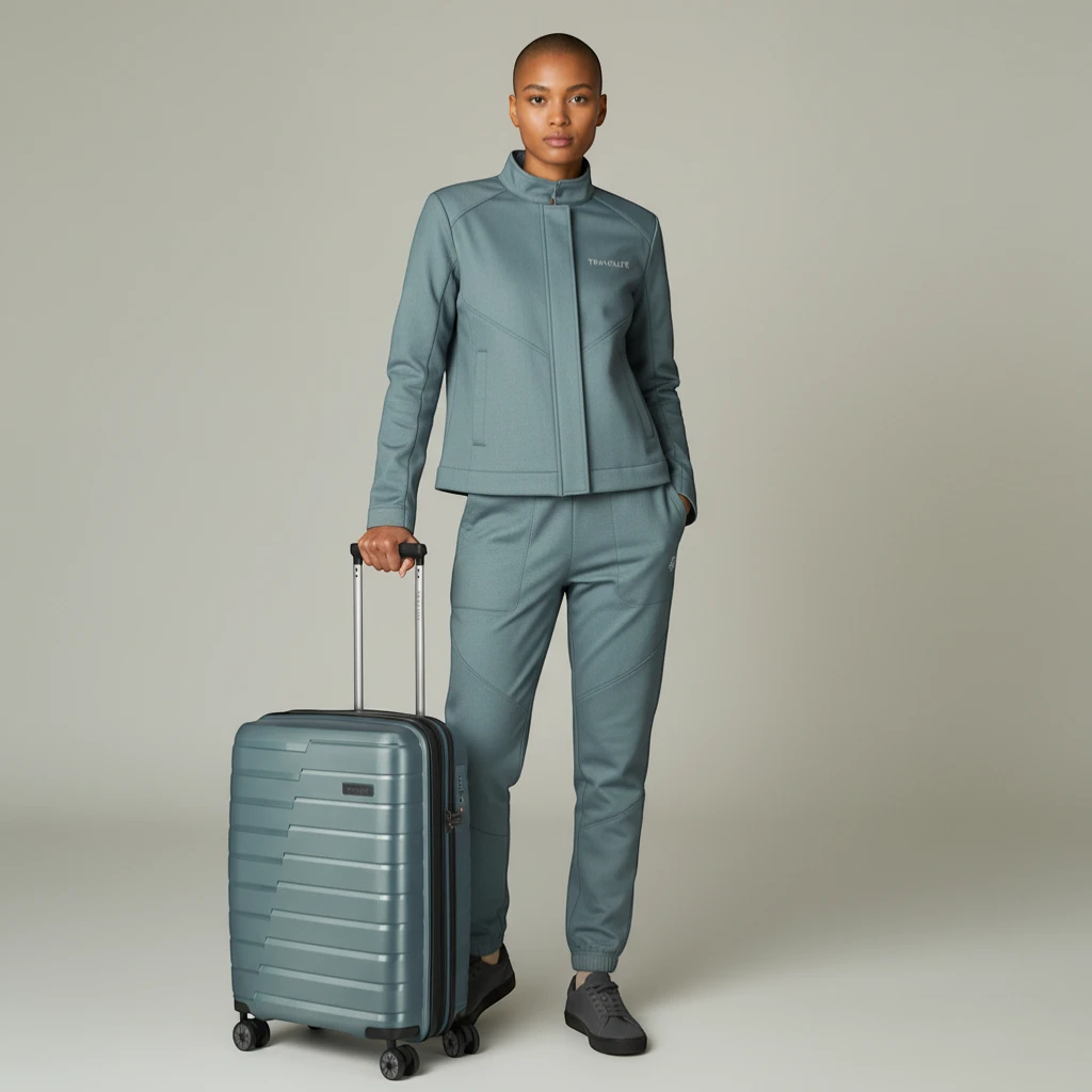 Travelite Air Base 4-Rollen-Kabinentrolley S erweiterbar 55 cm -Eisblau