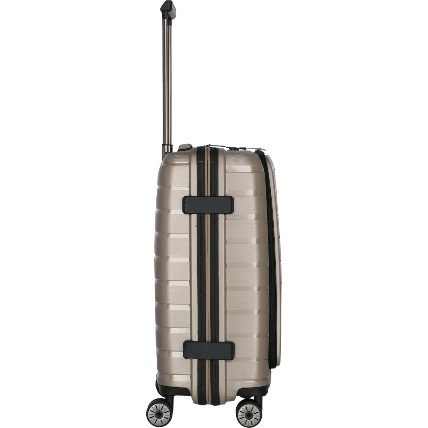 Travelite Air Base 4-Rollen-Kabinentrolley mit Vortasche S 55 cm -Champagner KOFFER-PLUS.COM