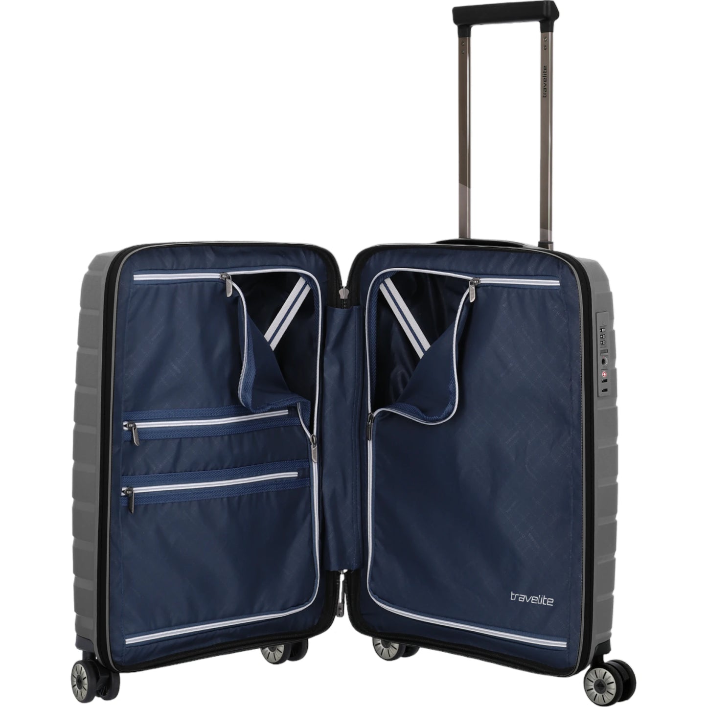 Travelite Air Base 4-Rollen-Kabinentrolley S 55 cm -Anthrazit KOFFER-PLUS.COM