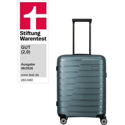 Travelite Air Base 4-Rollen-Kabinentrolley S 55 cm -Eisblau KOFFER-PLUS.COM