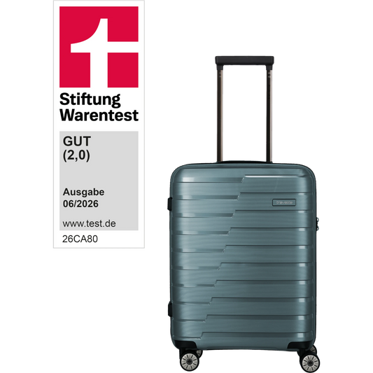 Travelite Air Base 4-Rollen-Kabinentrolley S 55 cm -Eisblau KOFFER-PLUS.COM