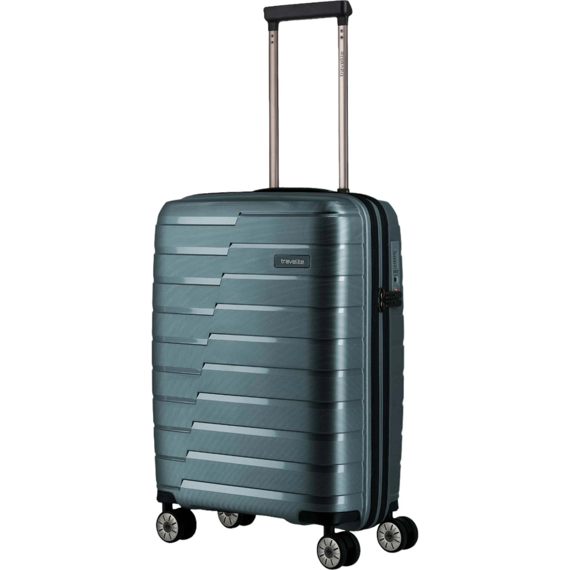 Travelite Air Base 4-Rollen-Kabinentrolley S 55 cm -Eisblau KOFFER-PLUS.COM