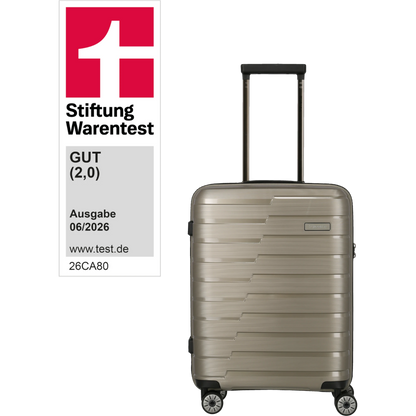Travelite Air Base 4-Rollen-Kabinentrolley S 55 cm -Champagner KOFFER-PLUS.COM