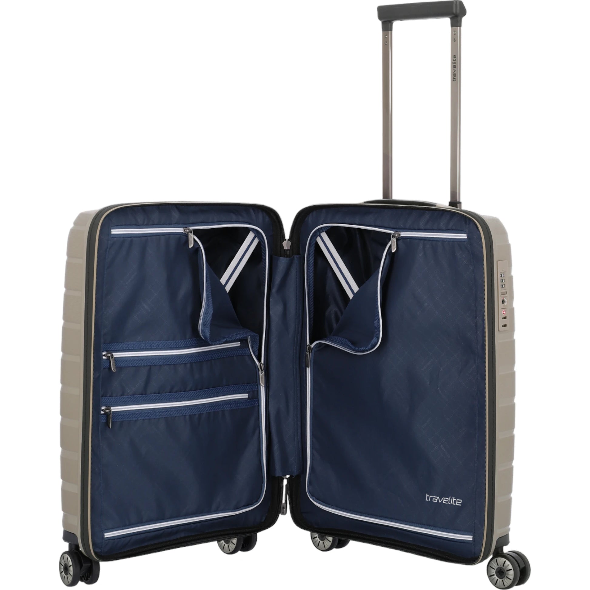 Travelite Air Base 4-Rollen-Kabinentrolley S 55 cm -Champagner KOFFER-PLUS.COM