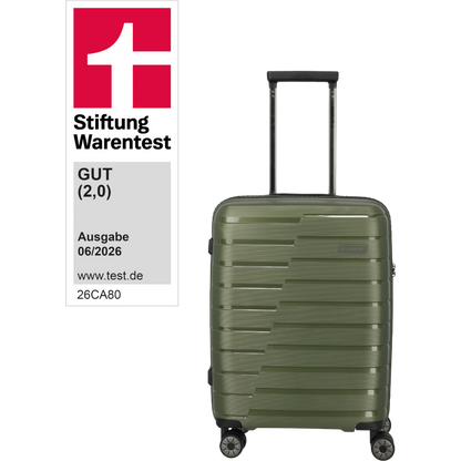 Travelite Air Base 4-Rollen-Kabinentrolley S 55 cm -Olive KOFFER-PLUS.COM