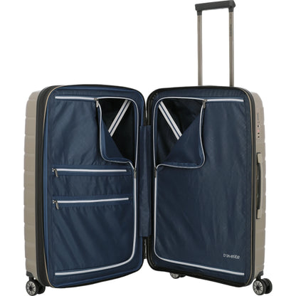 Travelite Air Base 4-Rollen-Trolley M 67 cm -Champagner KOFFER-PLUS.COM