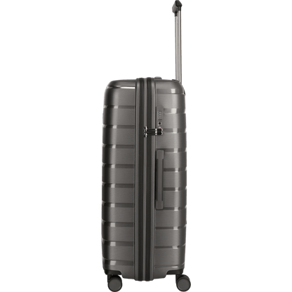 Travelite Air Base 4-Rollen Kofferset 3tlg. L/M/S mit Vortasche -Anthr KOFFER-PLUS.COM