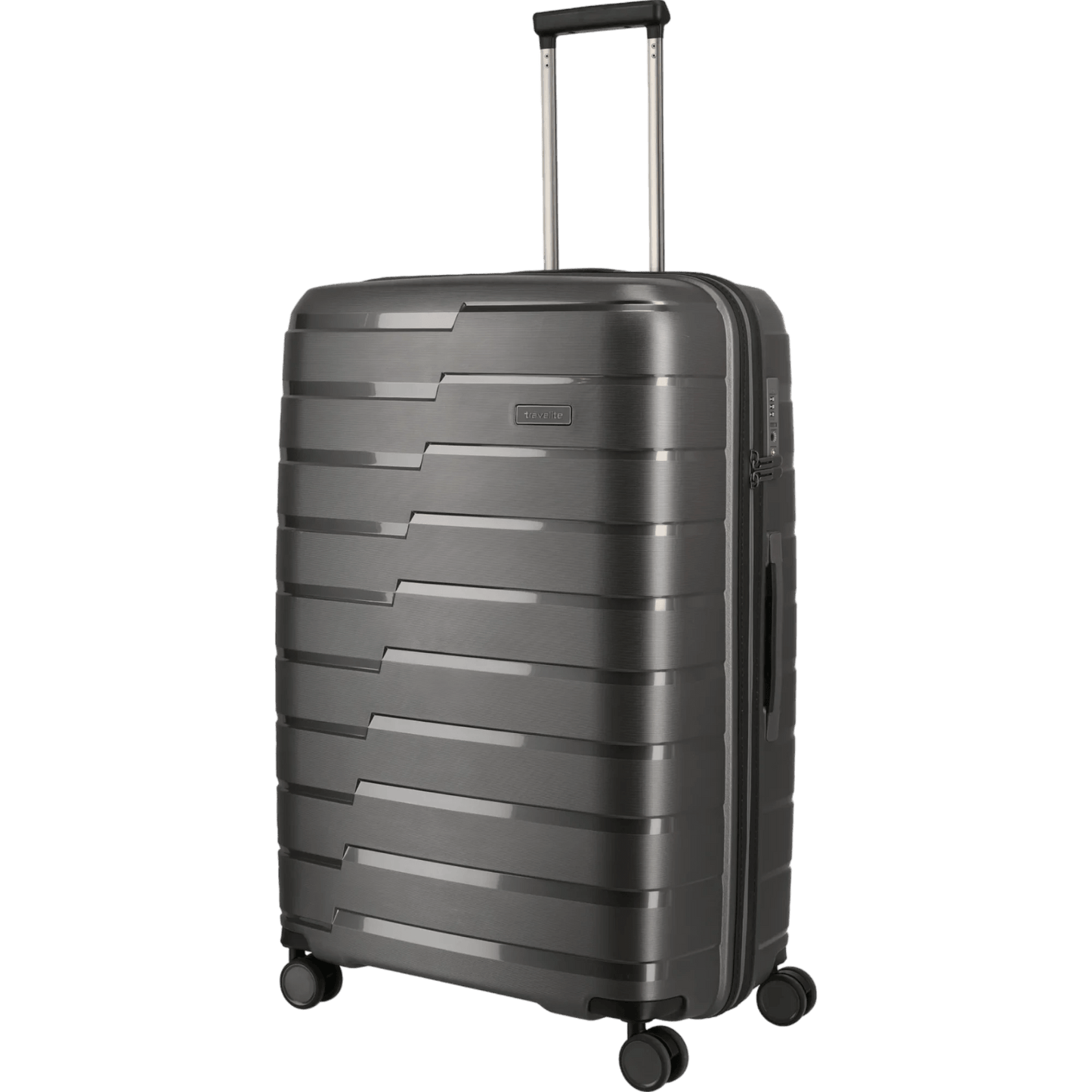 Travelite Air Base 4-Rollen Kofferset 3tlg. L/M/S mit Vortasche -Anthr KOFFER-PLUS.COM