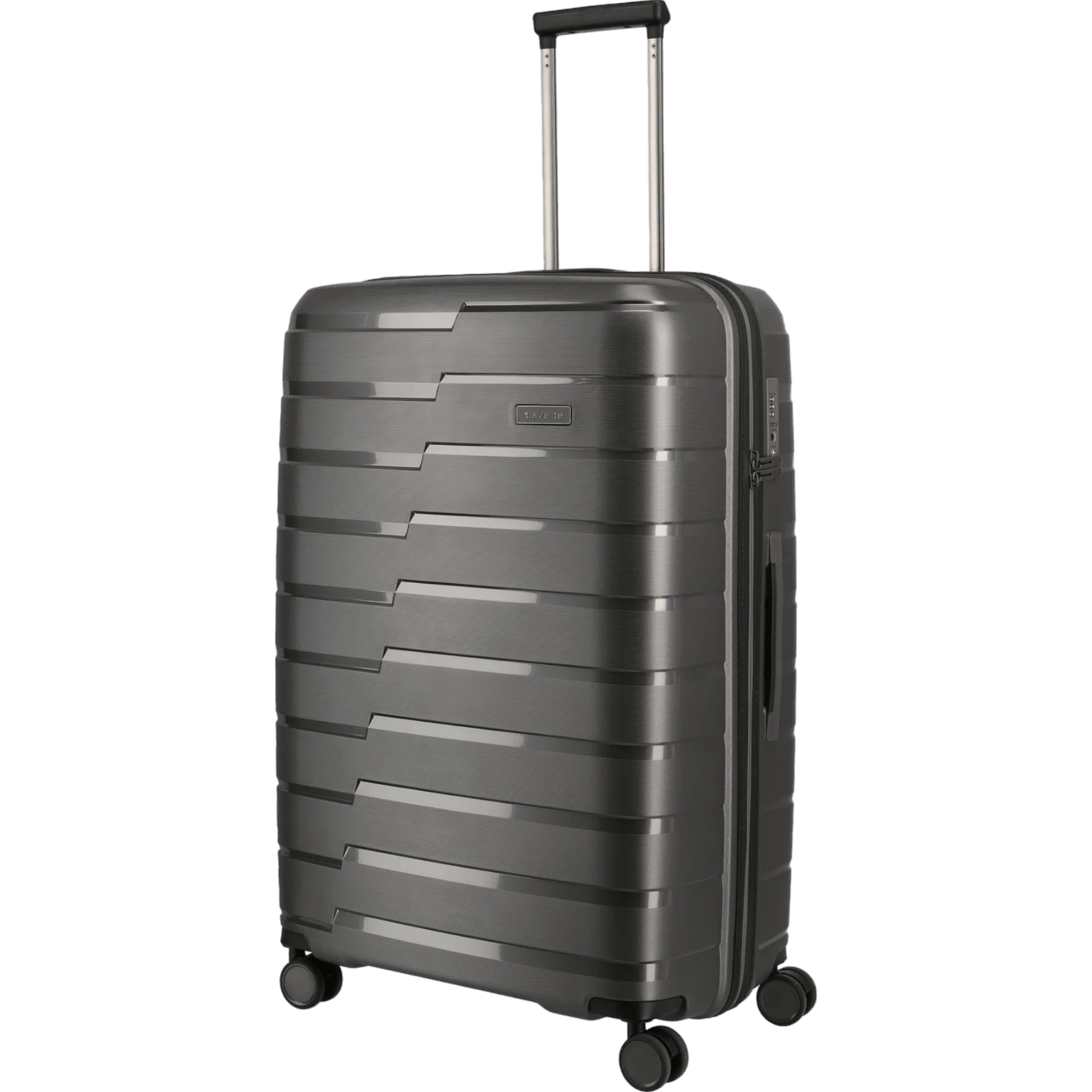 Travelite Air Base 4-Rollen Kofferset 3tlg. L/M/S mit Vortasche -Anthr KOFFER-PLUS.COM