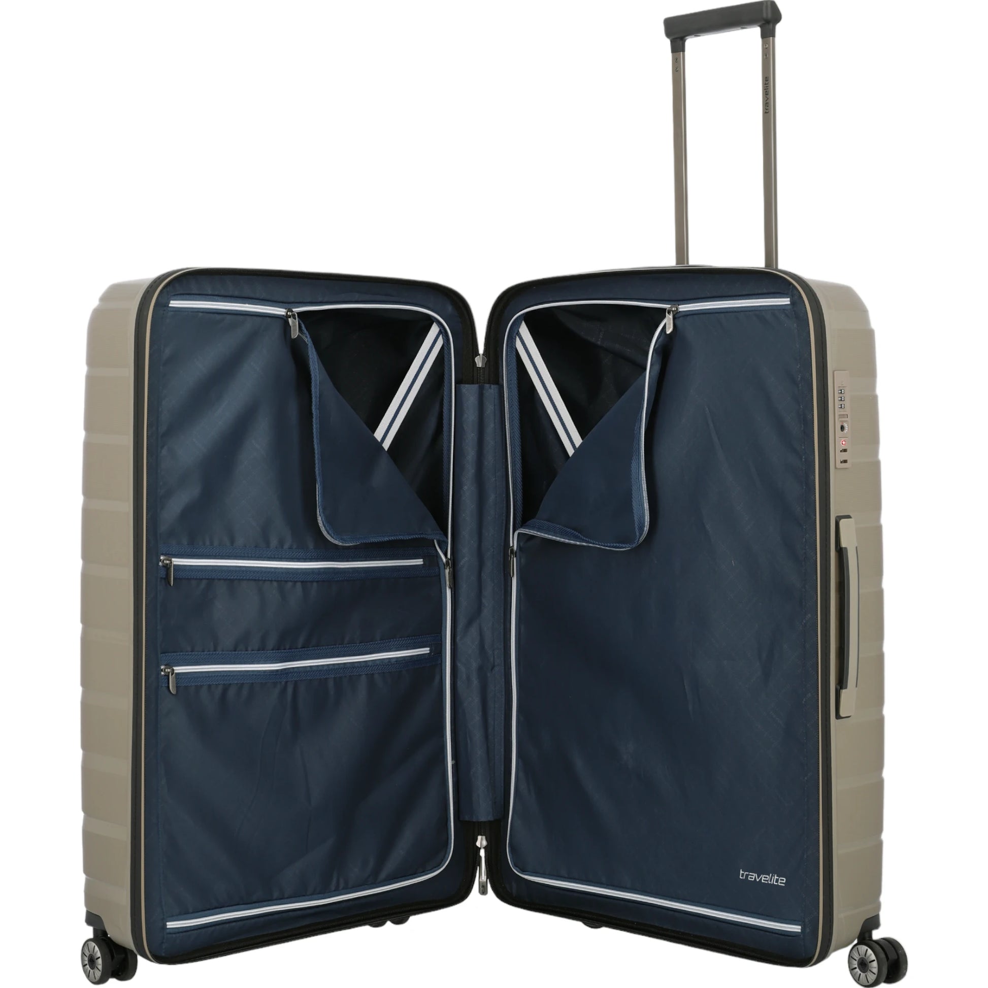 Travelite Air Base 4-Rollen-Trolley L 77 cm -Champagner KOFFER-PLUS.COM