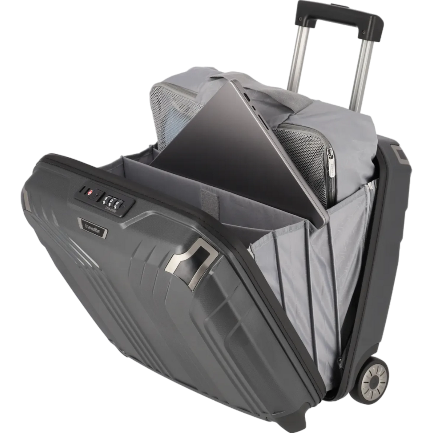 Travelite Elvaa Business-Trolley 44 cm -Schwarz KOFFER-PLUS.COM