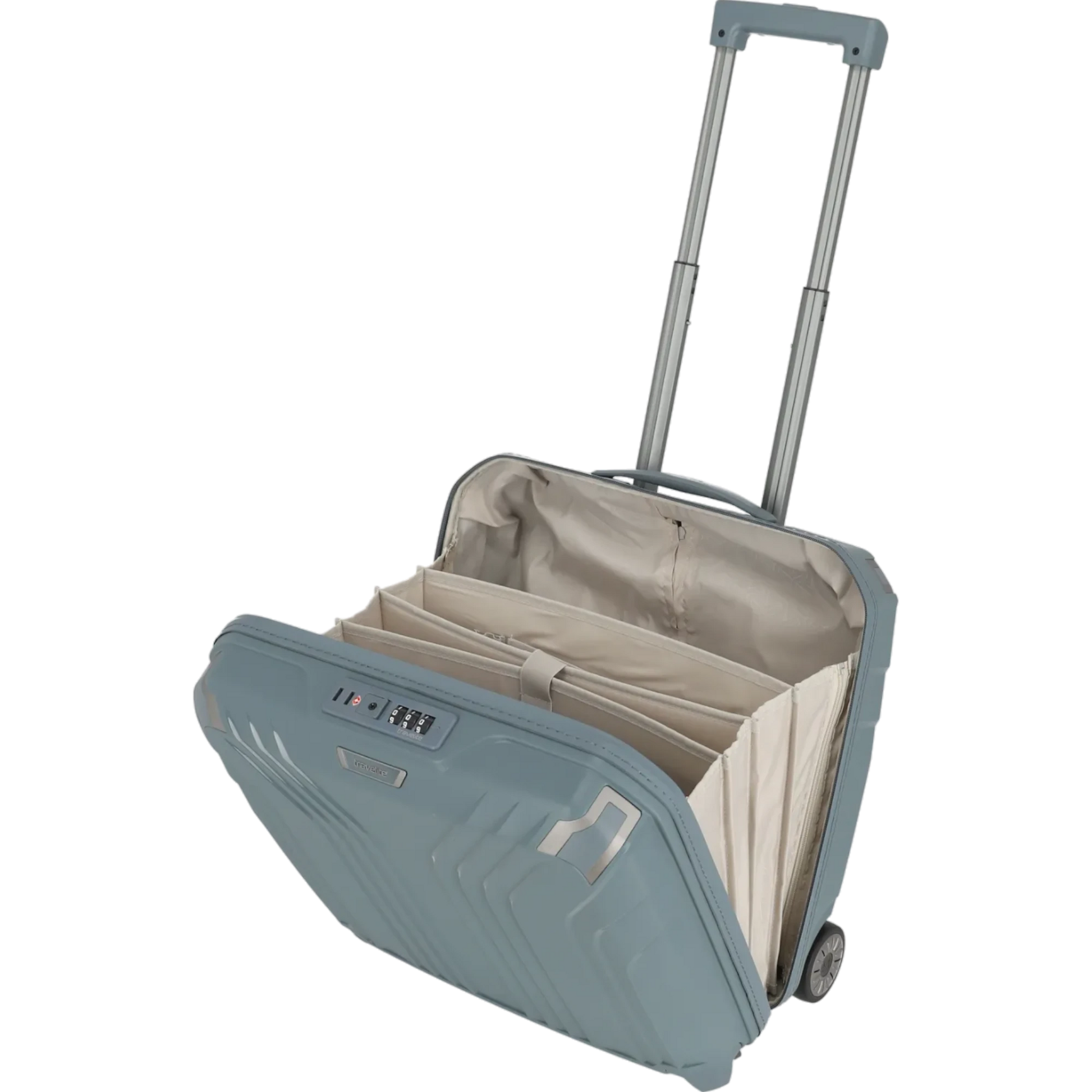 Travelite Elvaa Business-Trolley 44 cm -Blaugrau KOFFER-PLUS.COM