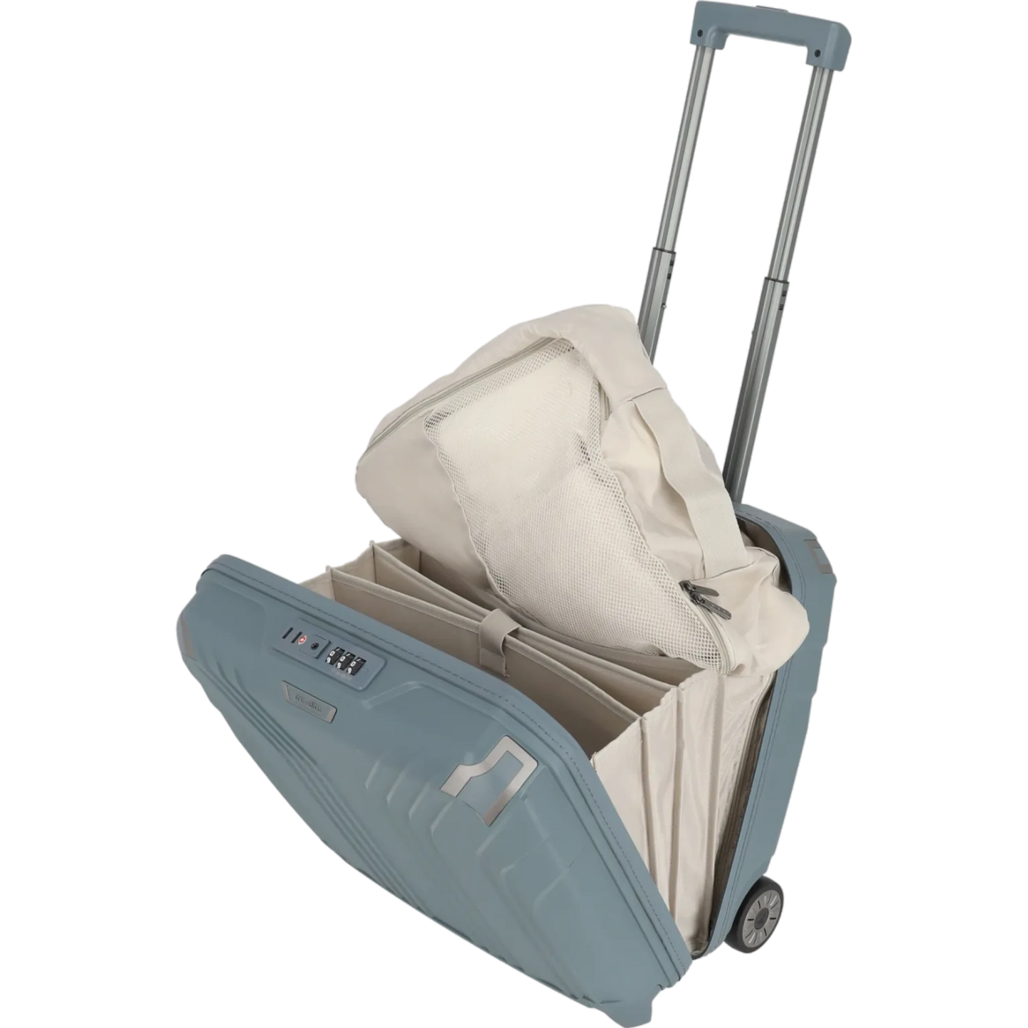 Travelite Elvaa Business-Trolley 44 cm -Blaugrau KOFFER-PLUS.COM