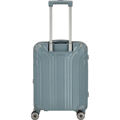 Travelite Elvaa 4-Rollen-Bordtrolley S 55 cm -Blaugrau KOFFER-PLUS.COM