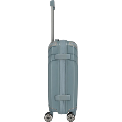 Travelite Elvaa 4-Rollen-Bordtrolley S 55 cm -Blaugrau KOFFER-PLUS.COM